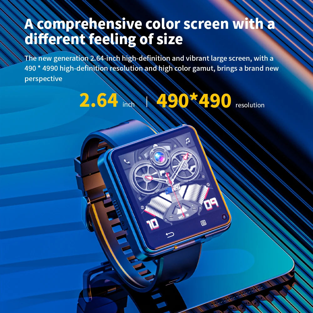 Android 11, Dual Camera Watch Mini Smartphone, with Videos,Calls, 4G Network