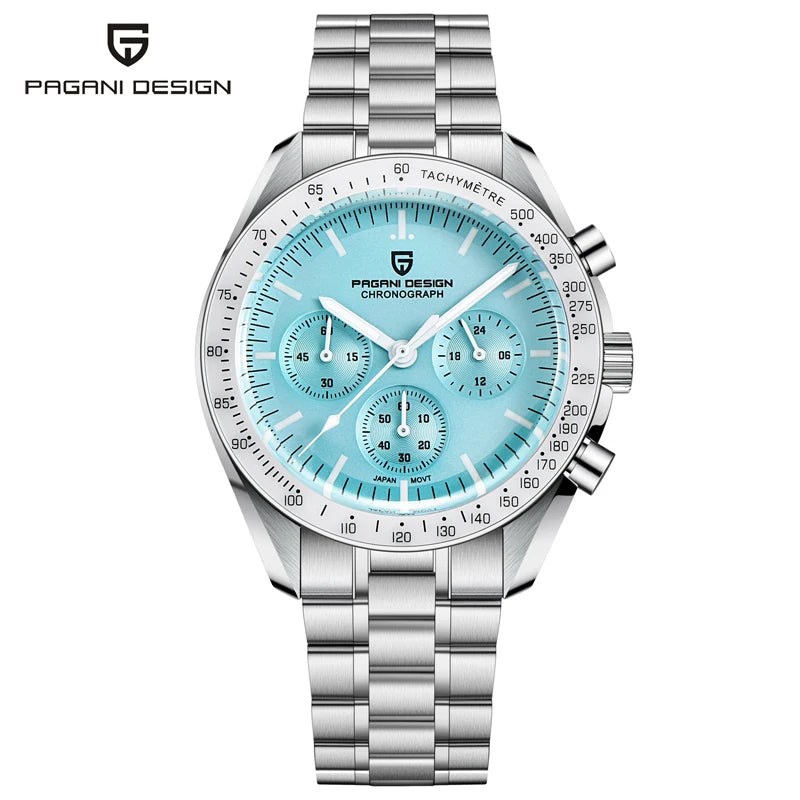 Sport Panda Mens Watch, Quartz Chronograph, Luxury Business Watch, Mechanical Automatic Waterproof Sapphire Mirror