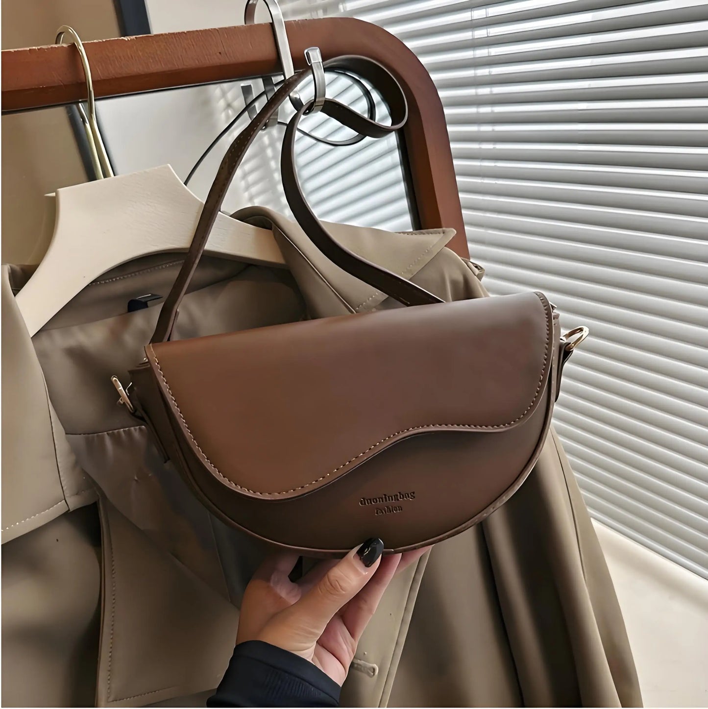 2025 New Trendy Saddle Bag , Casual Underarm Shoulder Bag, Women's Crossbody Bag