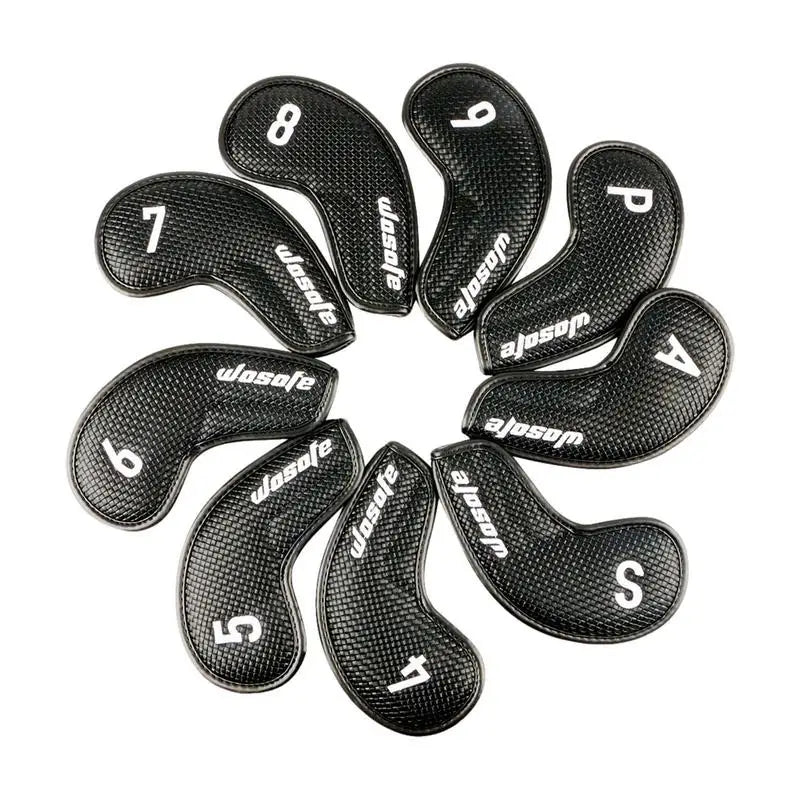 9 Pcs Golf Club Head Covers, Iron Putter Head Cover, Putter Headcover Set, Outdoor Golf Accessoires