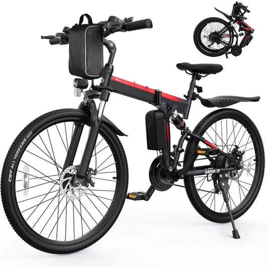 Adult E-Bike Peak 750W Motor, 48V Removable Battery, Up to 20+MPH, range 50 Miles, Dual Hydraulic Suspension