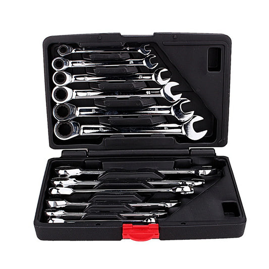 Fixed Spanner Ratchet Tool Set, Combination Spanner Ratchet Set