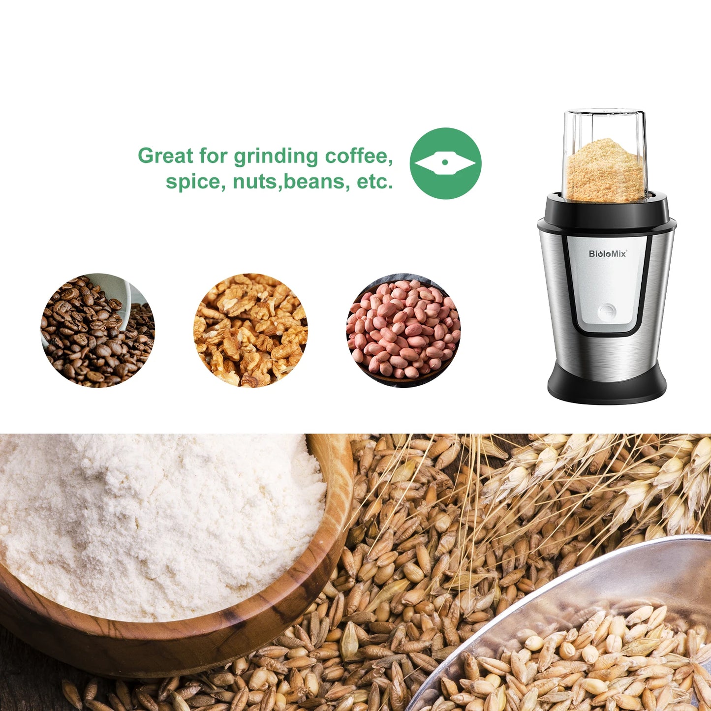 700W 3-in-1 Multifunctional Portable Food Processor, Juicer, Blender, Smoothie Mixer, Food Chopper, Dry Grinder