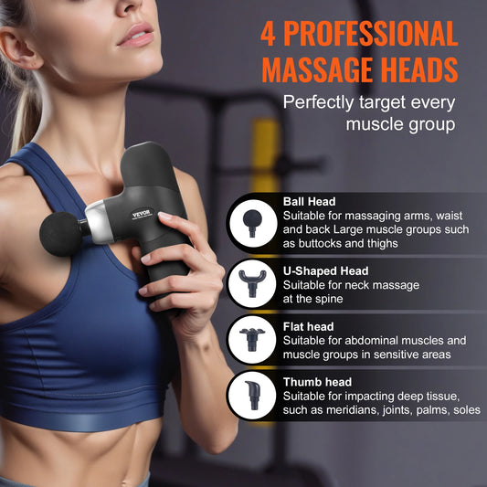 Deep Tissue Massage Gun, Percussion Muscle Massage Gun, Portable for Athletes Small Handheld for Relief