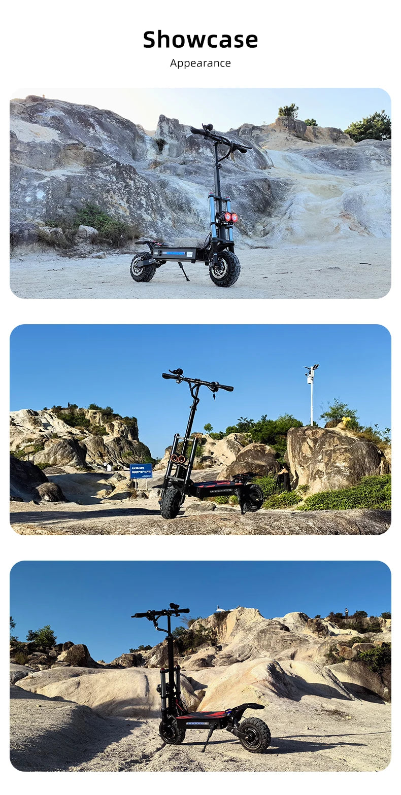 Adult 6000W, Dual Motor, Large Battery, Off Road Adult Foldable High Speed Scooter