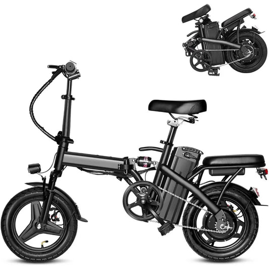 Adult E-Bike, 576WH Removable Battery E-Bike, Folding E-Bike, Multiple Shock Absorption,