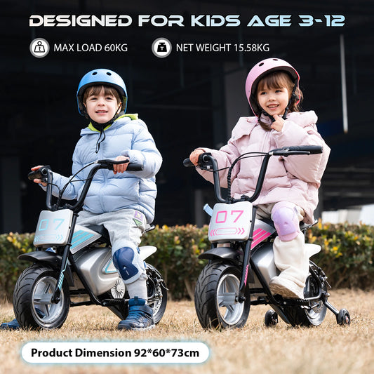 Max Range 10 Miles, 2.5v 4Ah Battery, 300w Motor Electric Kids Scooter, 20mph, 11" Tires