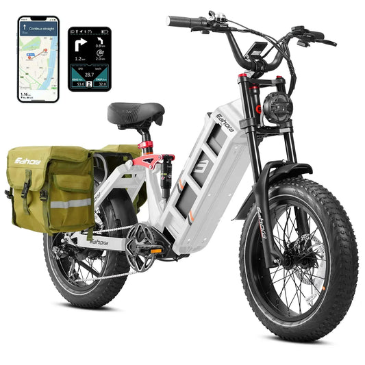 Adult Electric Bike, 2-20" Tires,1500W Motor,48V 60AH Lithium battery, Mountain and Off Road E-Bike