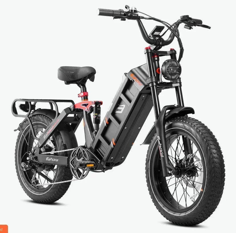 Adult Electric Bike, 2-20" Tires,1500W Motor,48V 60AH Lithium battery, Mountain and Off Road E-Bike