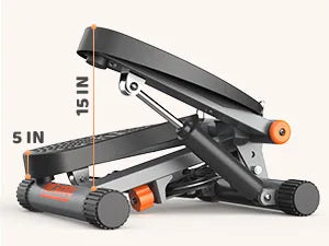 Steppers for Exercise, Stair Stepper with Resistance Bands, Hydraulic Fitness Stepper with LCD Monitor