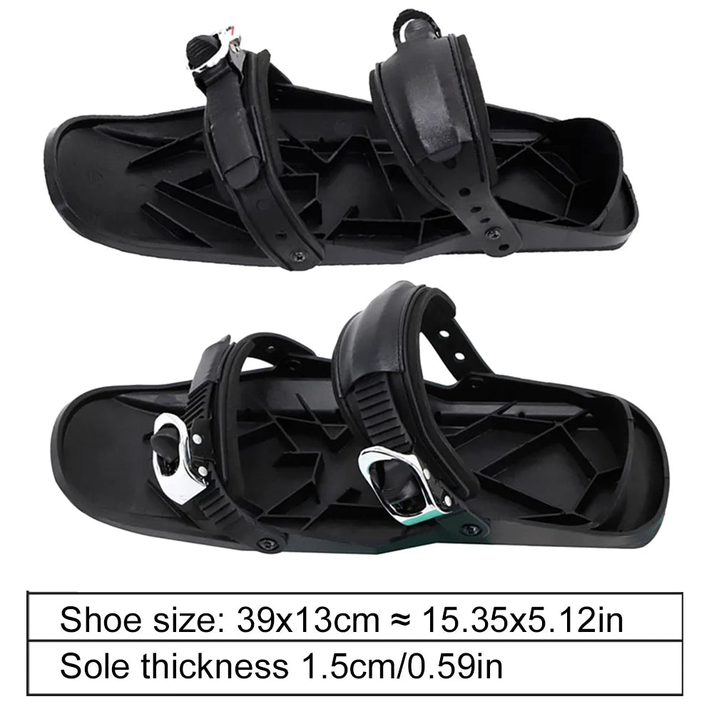 Adjustable Short Shoes and Mini Ski Skates, Skiing, Skating