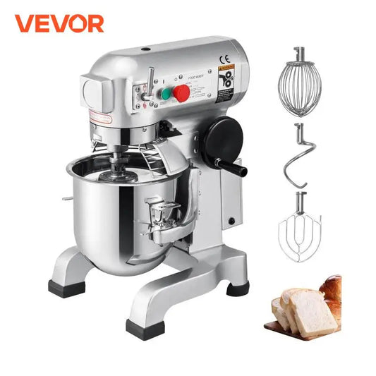Electric Dough Machine 10/15/20/30L Stainless Steel Cream Egg Whisk Mixer Food Stand Blender