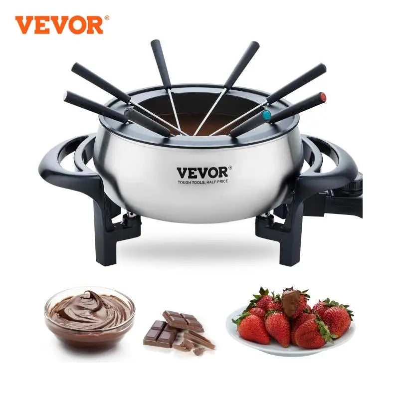3 Qt Electric Cascade Chocolate Melting Pot, Fondue Pot Set Cheese Melting, Warmer for Kitchen