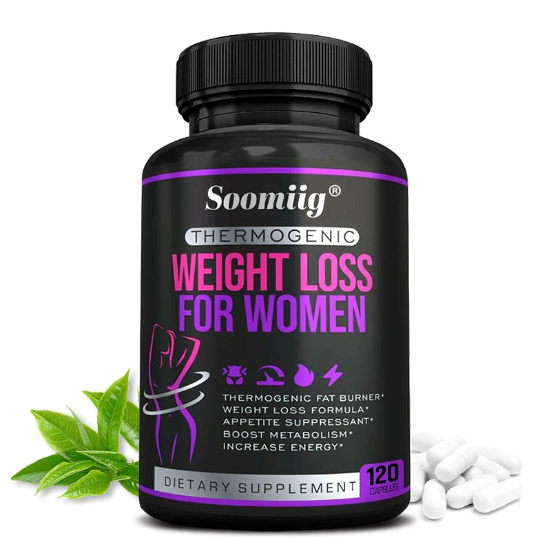 Thermogenic Fat Burner - Natural Appetite Suppressant, Immunity and Metabolism Booster, Weight Management, Immunity,120 Capsules