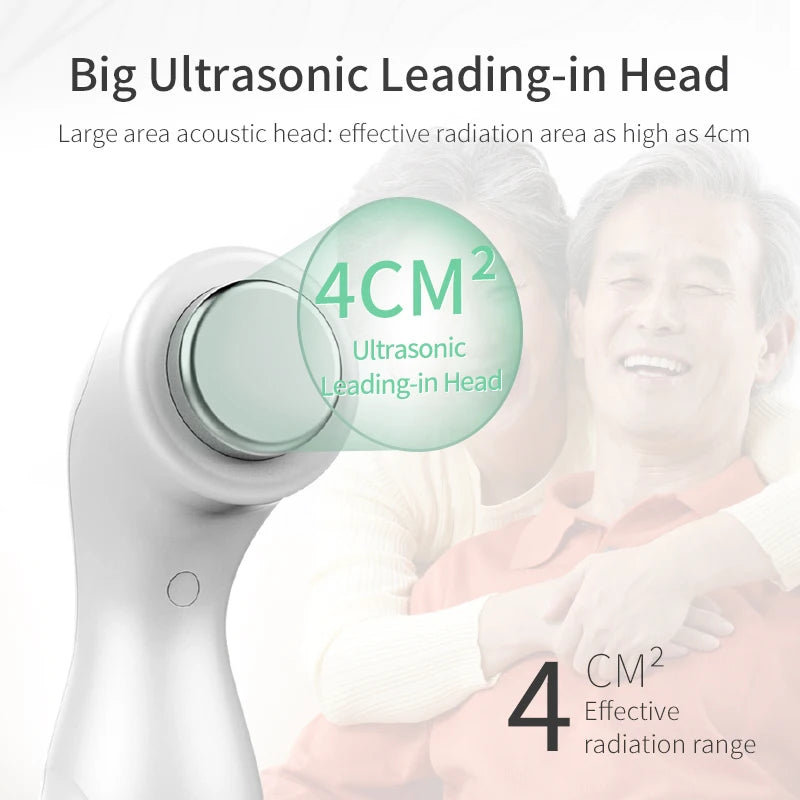 Ultrasound Therapy Machine, Ultrasonic Physiotherapy 1MHz Smart Muscle Massager Drug Free Adults Body Massage