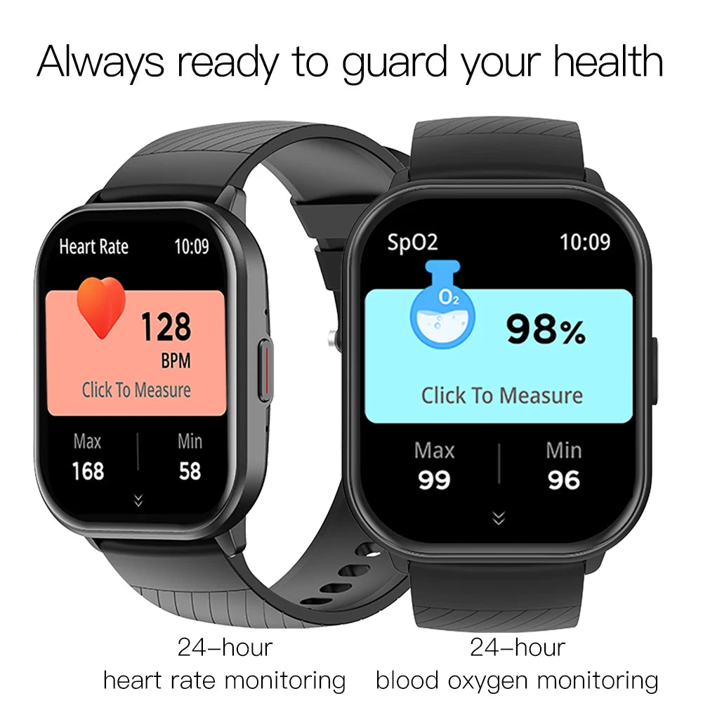 Full Touch Screen Sports, Fitness, Bluetooth, Smartwatch Compatible Android iOS
