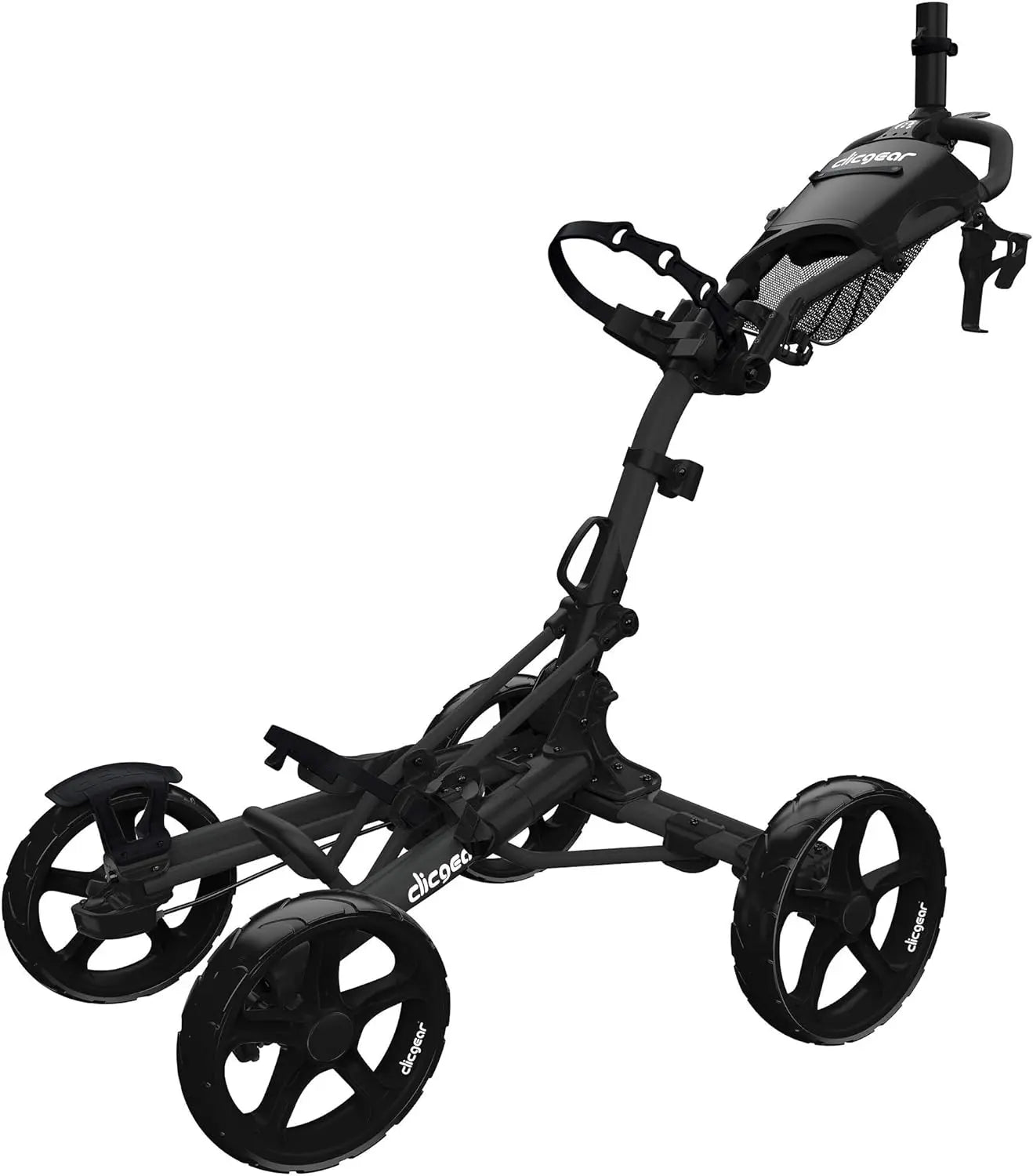 Clicgear Golf Push Cart, 4-Wheel Foldable Walking Golf Cart