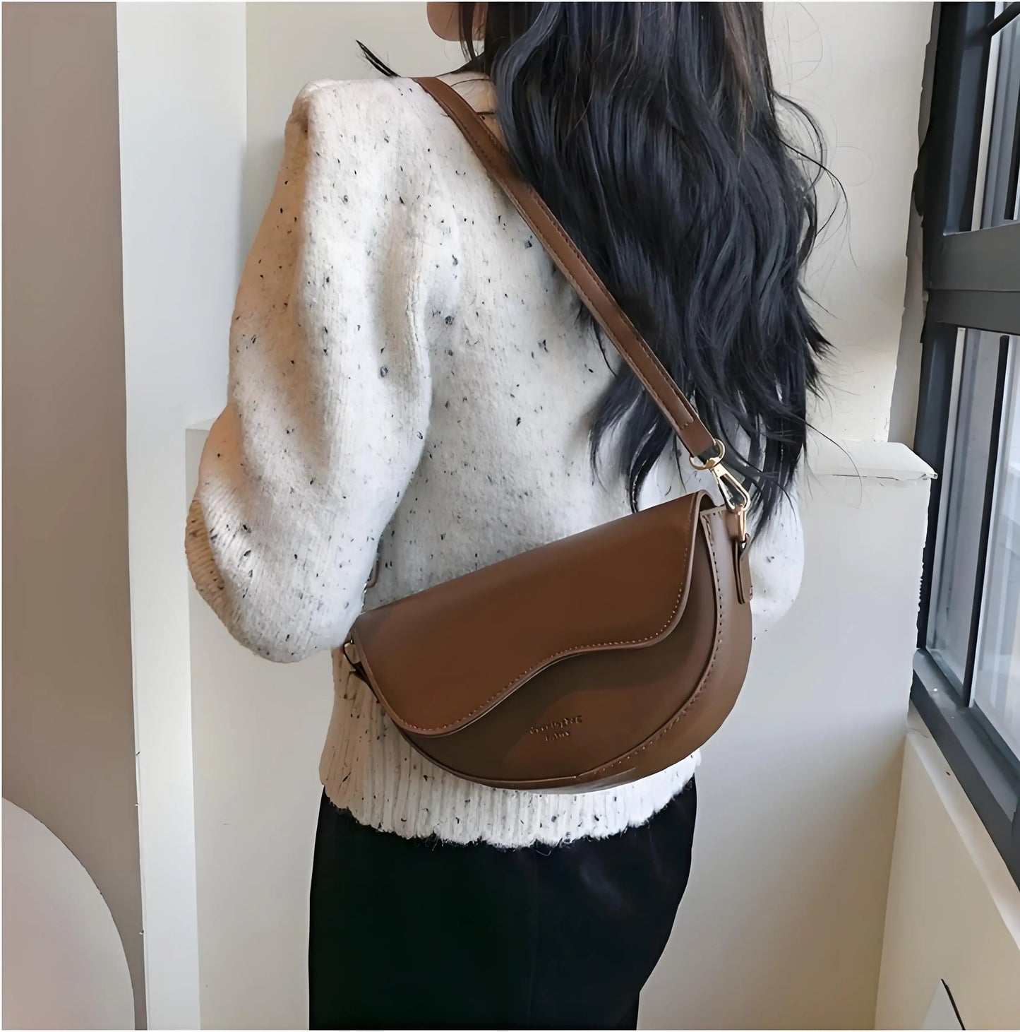 2025 New Women's Crossbody Saddle Bag -  Casual Underarm Shoulder Bag