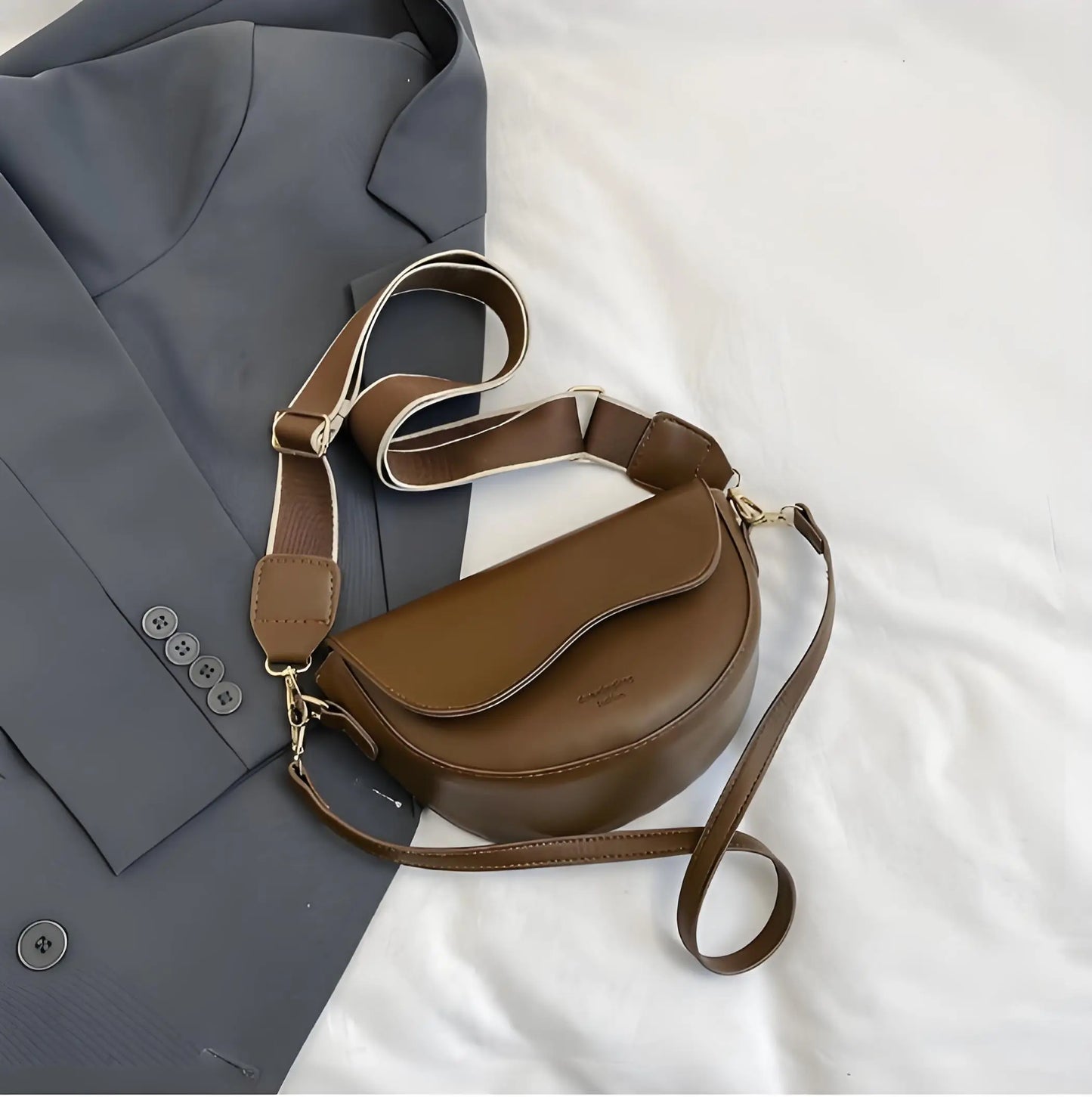 2025 New Women's Crossbody Saddle Bag -  Casual Underarm Shoulder Bag