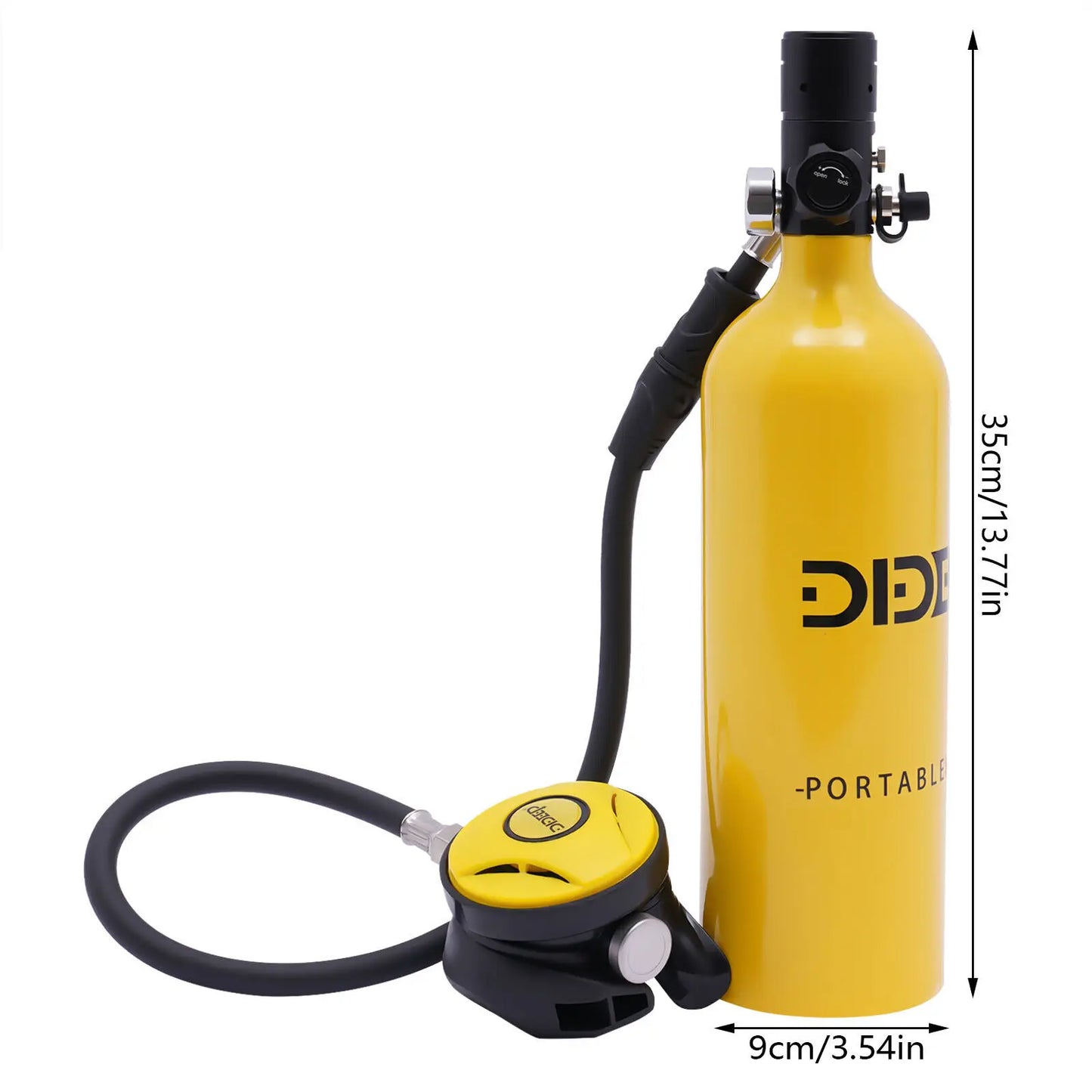Reusable Mini Scuba Tank – 15-20 Minutes Breathing Capacity