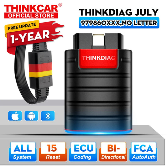 2025 All Car Full System, Rest Service OBD2 Diagnostic Tool, ECU Coding, Active Test, Free 1 Year