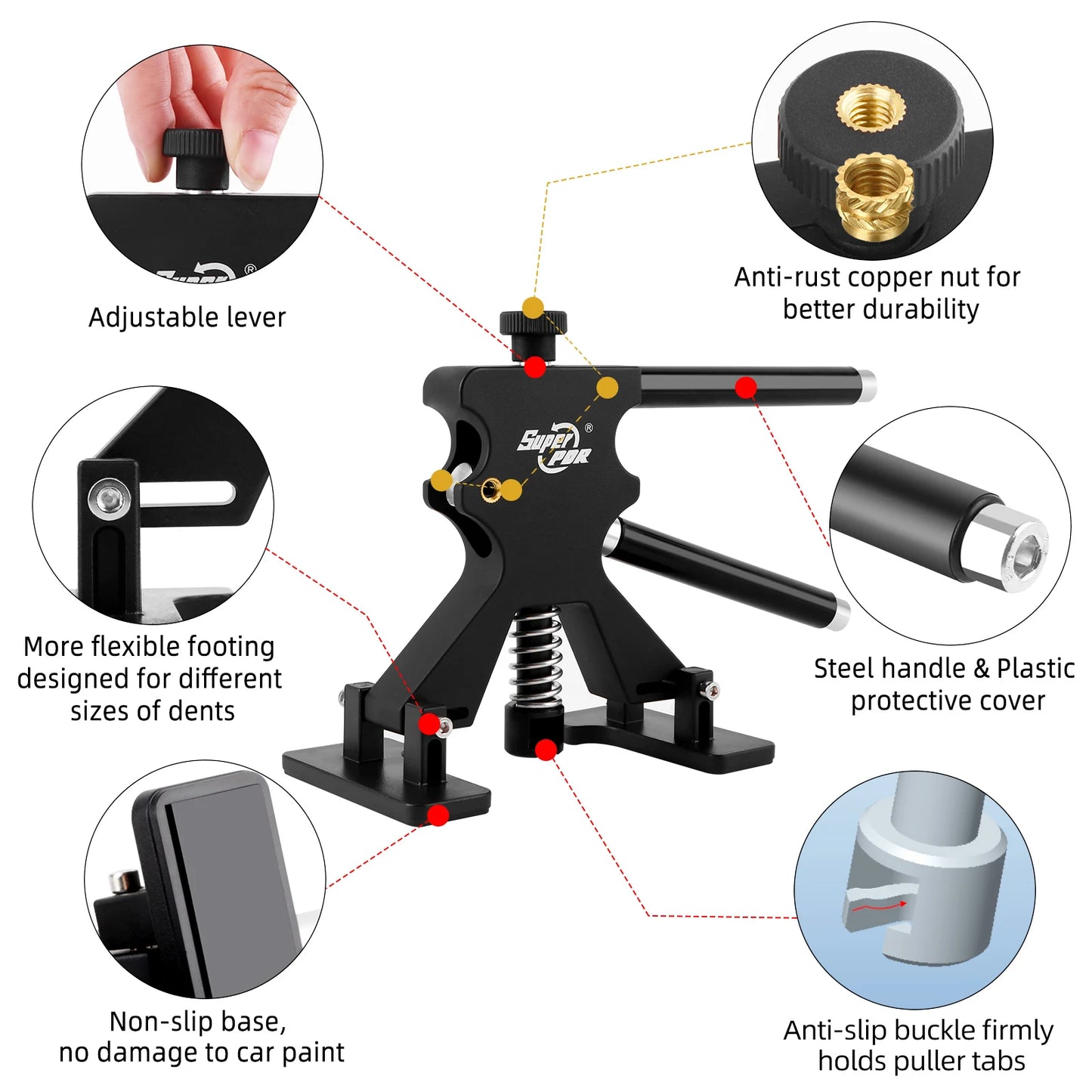 Professional Dent Repair Tools, Hail Dent, Paintless Body Dent Repair