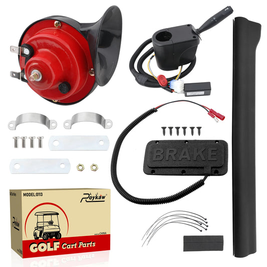 Golf Cart Turn Signal Blinker Kit, Upgrade Kit for Lights Fit for EZGO/Club Car/Yamaha, Includes Horn, Brake Pad