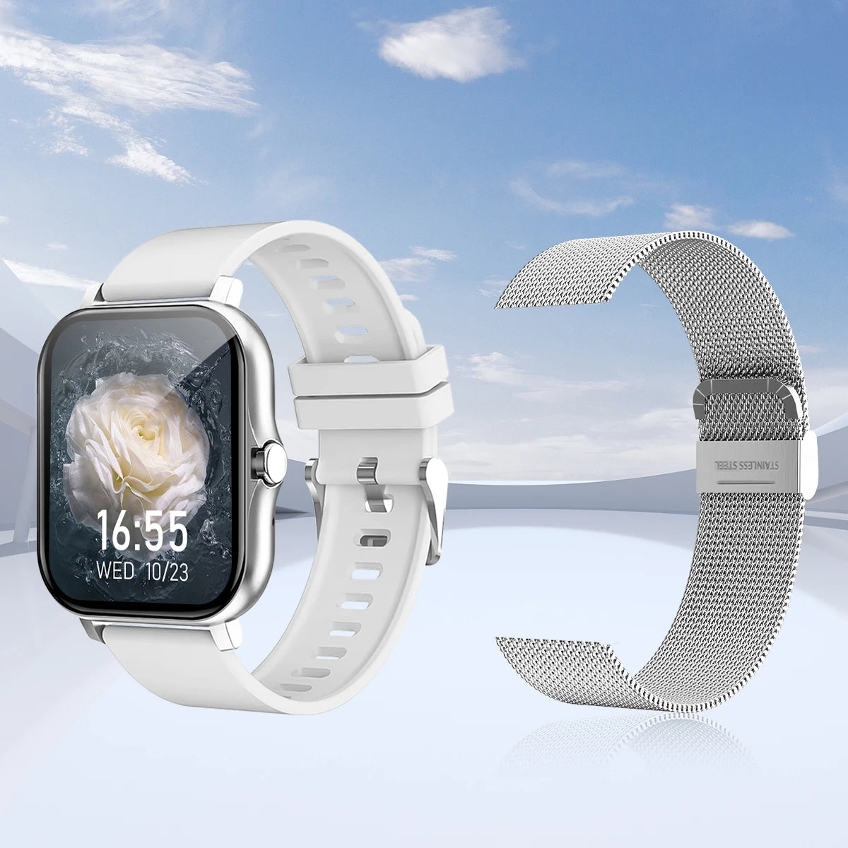 IPhone and Android,Wireless Smart Watch, Call Reminder, Call?Dial Sports Mode,With Rejection Fitness Reminder