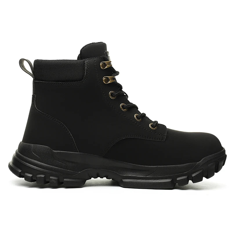 Mens Steel Toe Work Safety Shoe Anti- Puncture