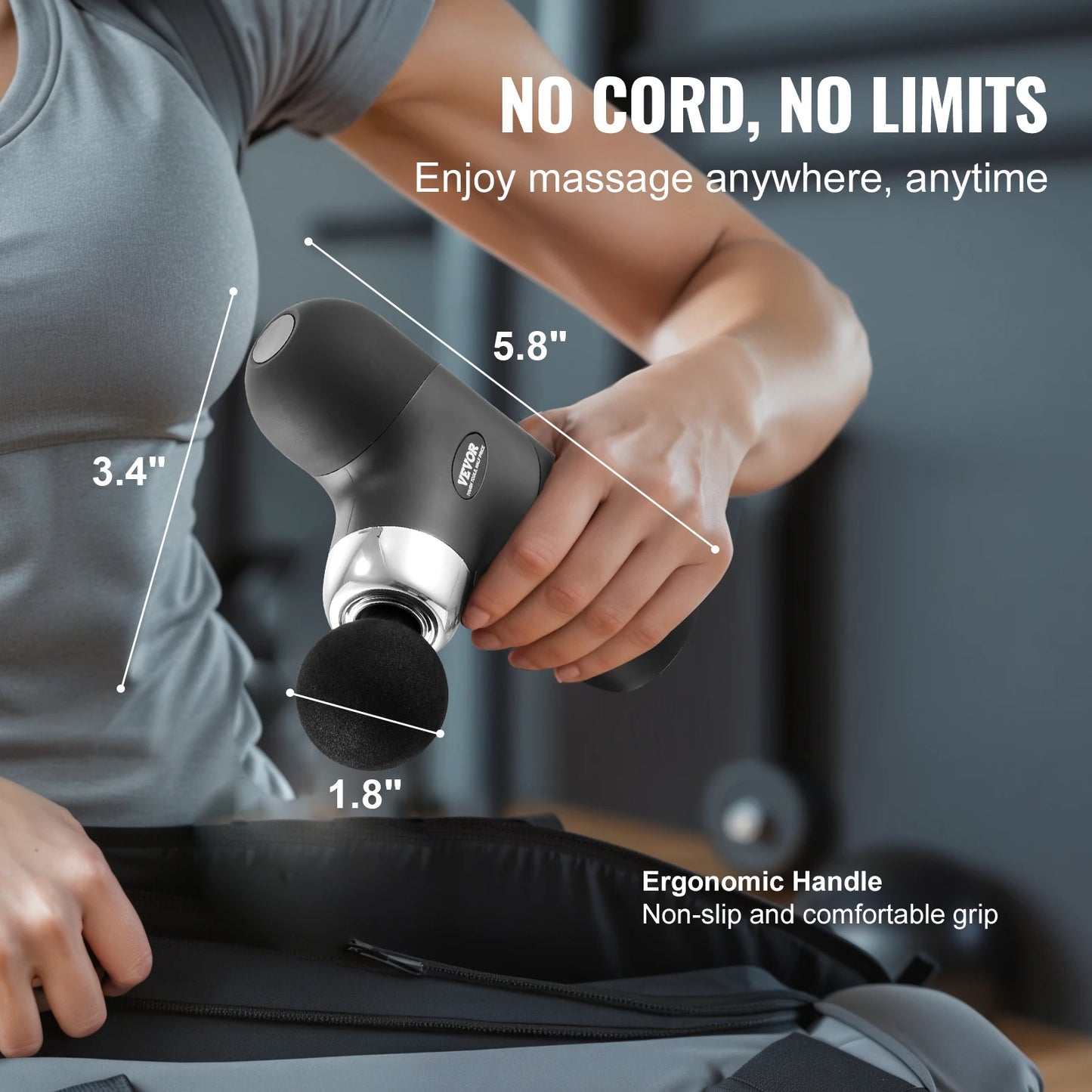 Deep Tissue Massage Gun, Percussion Muscle Massage Gun, Portable for Athletes Small Handheld for Relief