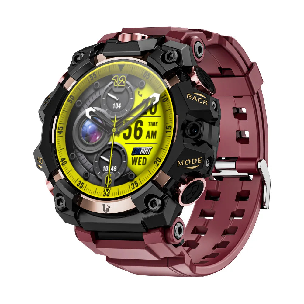 New Rugged Sport Android Smart Watch, Dual Camera,  Video Calls  Wifi, Fitness, 4G Watch Amoled Round Screen