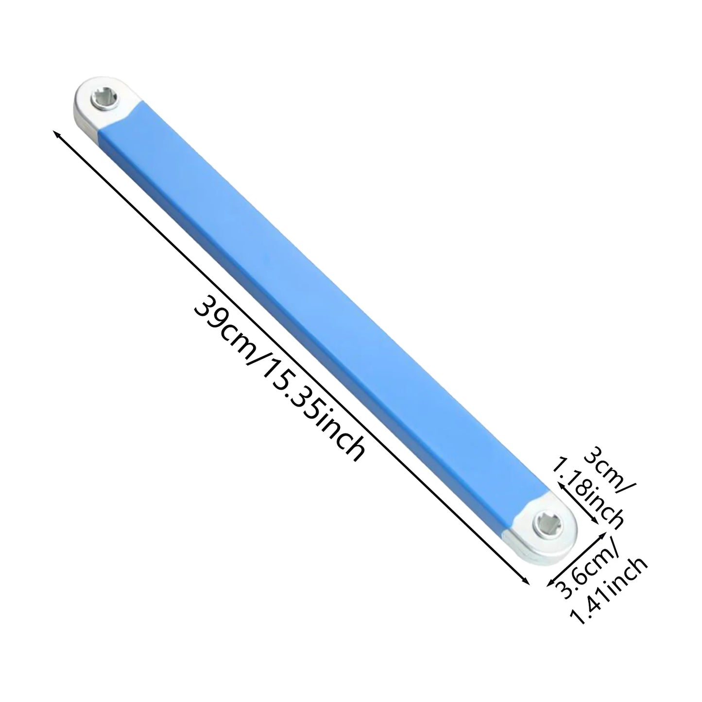 Multifunctional Professional/Household Ratchet, Adjustable Ends, Extended Reach Wrench for Air, Refrigeration
