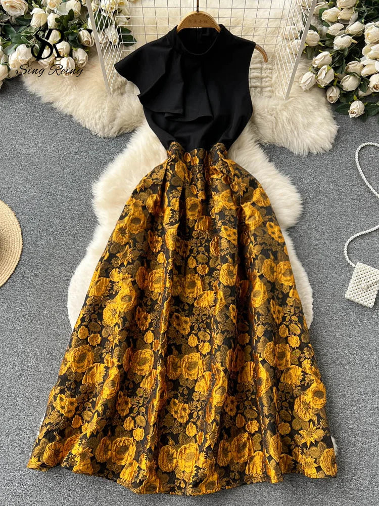 Floral Summer Party, Sleeveless Dress