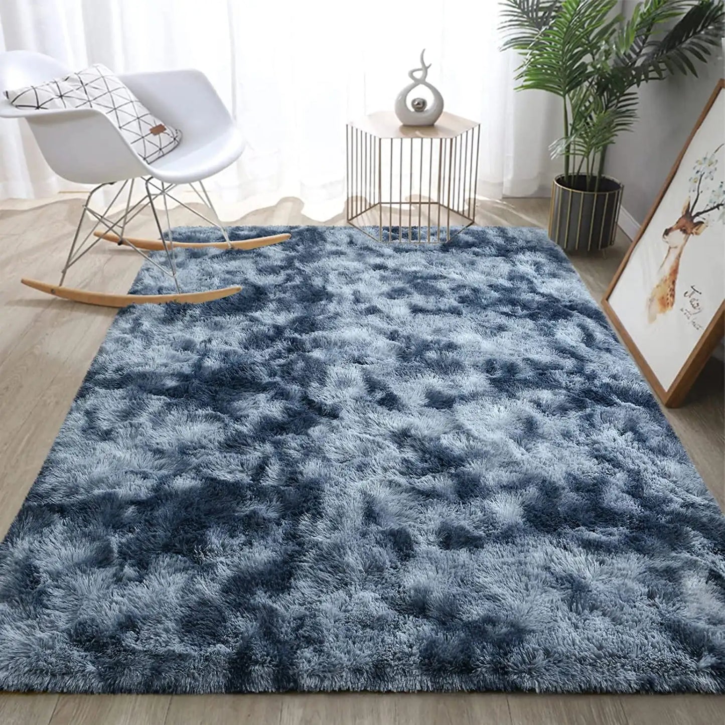 Plush, Super Soft Velvet Rug, Shaggy for Bedroom, Living Room, Kids Room