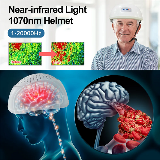 Infrared Light Helmet, 1070nm Dementia Therapy, for Stroke Victims, Alzheimer, Boost Brain Activities,  Enhance Cognition