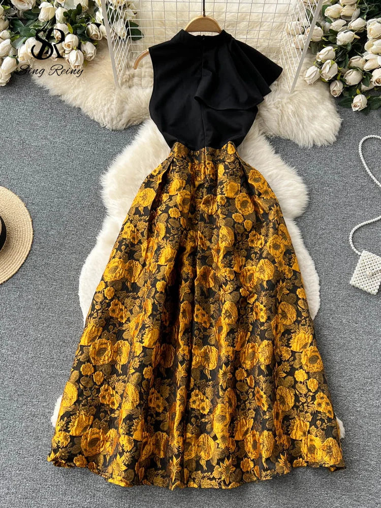 Floral Summer Party, Sleeveless Dress