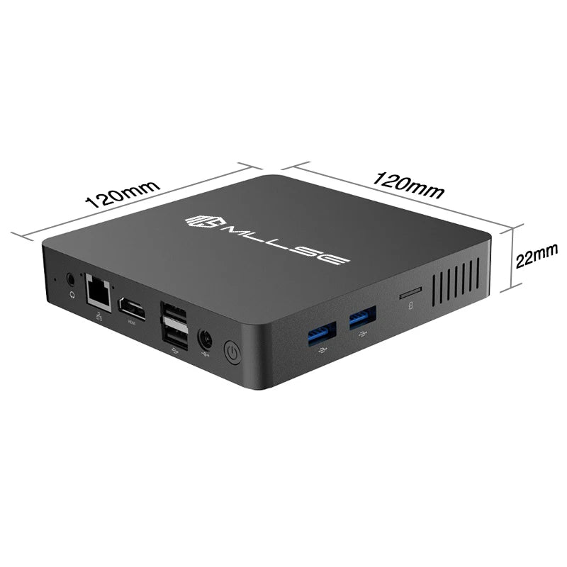 M2 Pro Mini PC Powerful 8GB RAM, 256GB SSD, Intel J3710, Windows 10 - Compact,  Business & Gaming