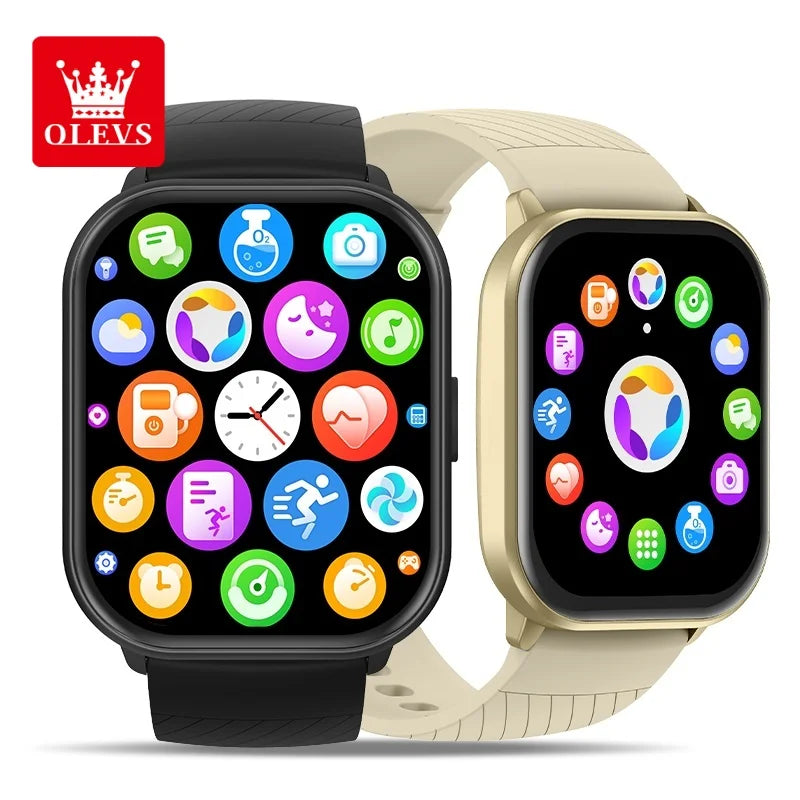 Full Touch Screen Sports, Fitness, Bluetooth, Smartwatch Compatible Android iOS