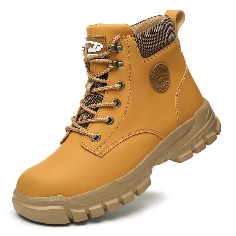 Mens Steel Toe Work Safety Shoe Anti- Puncture