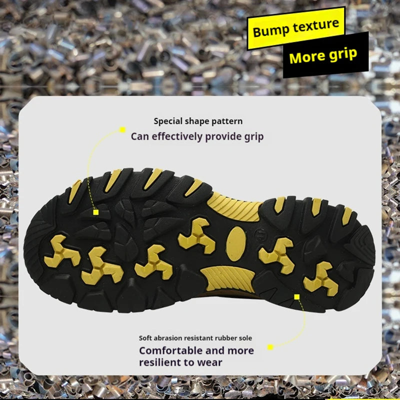 Mens Steel Toe, Anti-Puncture, Indestructible Work Construction, Steel Toe Safety boots
