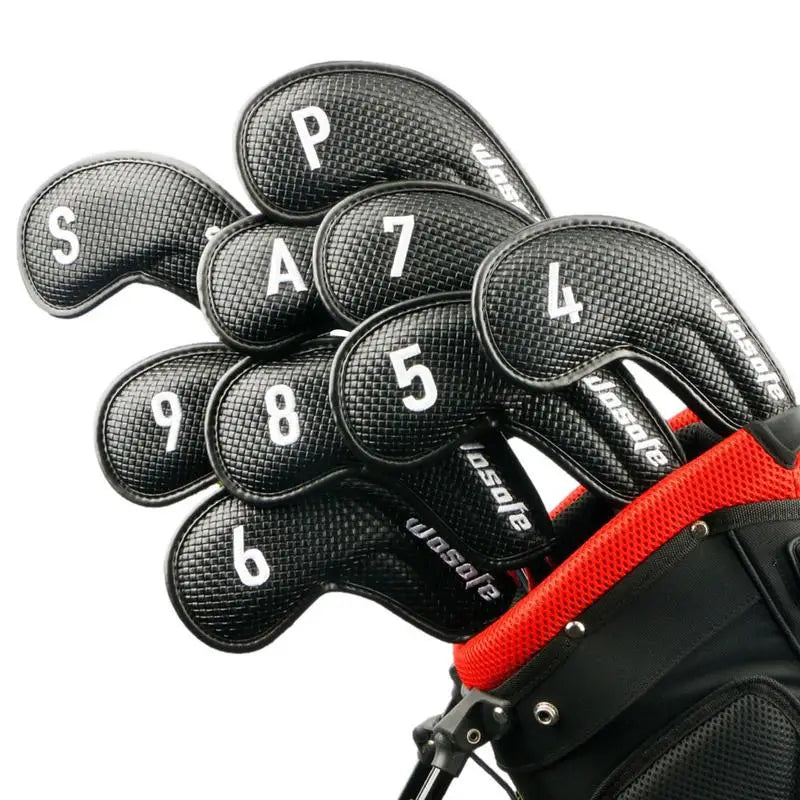 9 Pcs Golf Club Head Covers, Iron Putter Head Cover, Putter Headcover Set, Outdoor Golf Accessoires