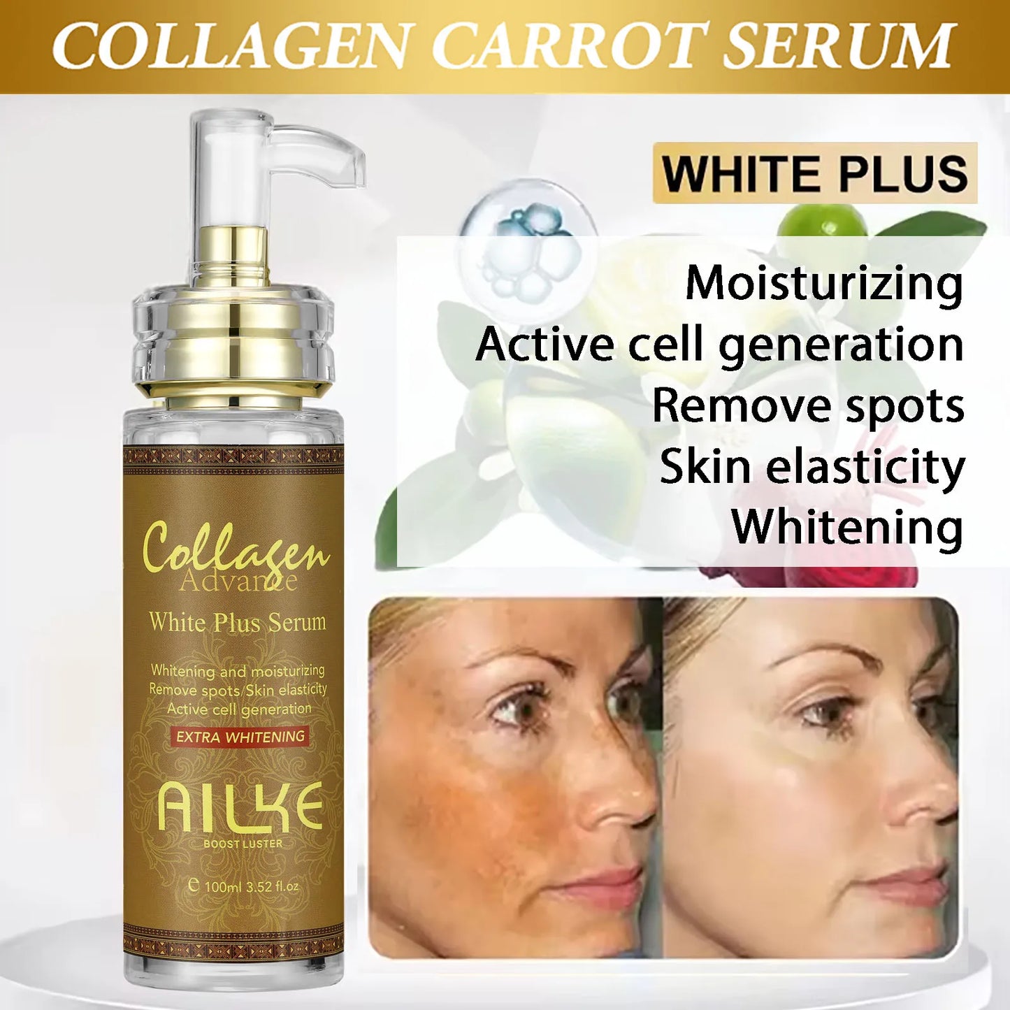 Moisturizing Body Serum, Reduces Spots