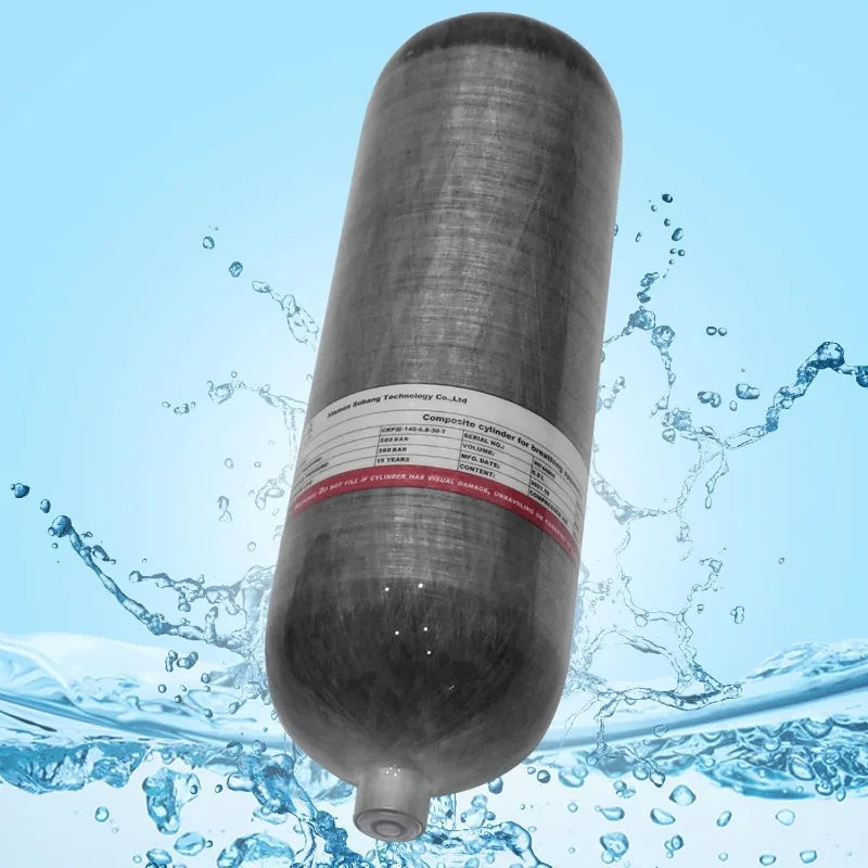 Carbon Fiber Scuba Tank, 6.8 L, 4500psi Diving Tank, Pressure Composite Cylinder