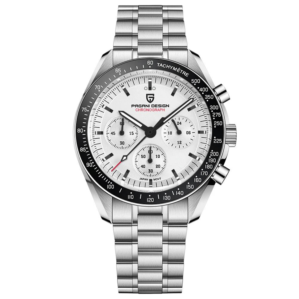 Sport Panda Mens Watch, Quartz Chronograph, Luxury Business Watch, Mechanical Automatic Waterproof Sapphire Mirror