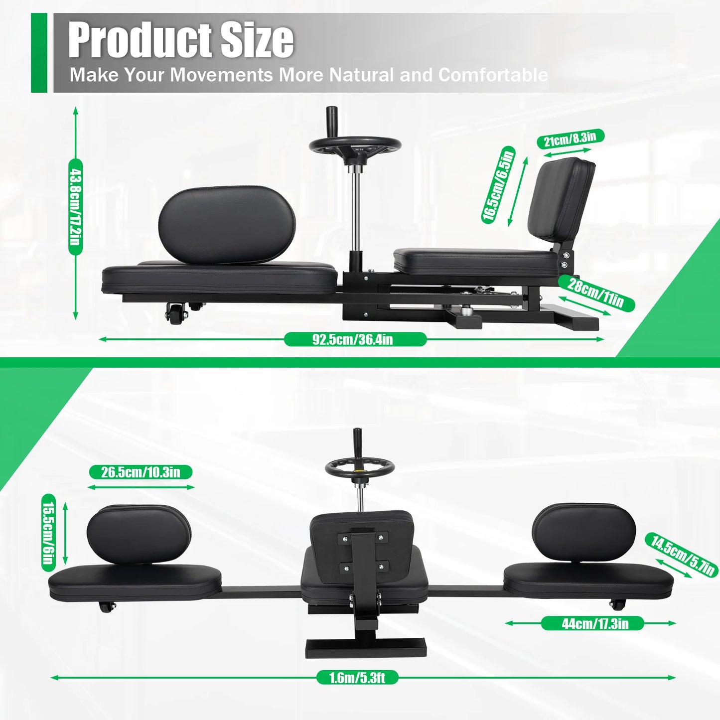 220 Lb leg Stretcher, Heavy Duty  Flexibility Training Machine, Home Gym Equipment